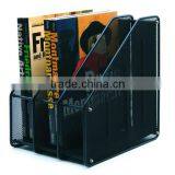 3 Compartments Metal Mesh Collection Magazine and Literature Rack thumbnail-2