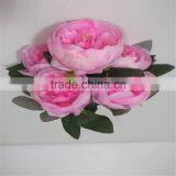 SJ20170058 Artificial Pink Silk Fabric Peony Flower for Indoor Decoration thumbnail-3