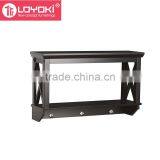 New Design DMF WOOD Floating Shelf Bathroom Towel Rack With Hook Glossy Painting Wall Shelf thumbnail-4