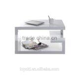 GLOSSY WHITE MODERN COFFEE TABLE REX SOFA SIDE TABLE