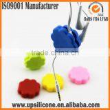 Flower Shape Silicone Earphone Cable Holder thumbnail-1
