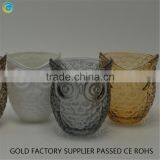 Cute Owl Head Shape Candle Holders Glass for Kids thumbnail-5