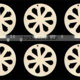 Hot Sell Earring Shape WITH Hole 2 Inches Tall Natural Craft Wood Cutout Made in China thumbnail-1