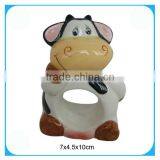 Enamel Kitchenware Ceramic Cow Napkin Ring thumbnail-1