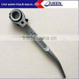 19/21mm Steel Flush Short Podger Ratchet Scaffold Wrench thumbnail-1