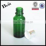 Shanghai Best Manufacturer Oil Glass Bottle 10ml 15ml 30ml 50ml Green Oil Glass Bottle With White Dropper thumbnail-4