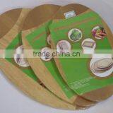 Rubber Wood Cutting Board With 2-tone in 3-pieces Set, Oval Shaped thumbnail-1