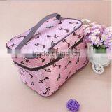 Fashion Colorful Printed Make up Bags/Multifunction Cosmetic Bags With Mirror/Large Compartment Make up Zipper Bags thumbnail-4