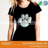 Paw Strass Motifs , Diamond Rhinestone Motif for Tshirt FOKSY thumbnail-1