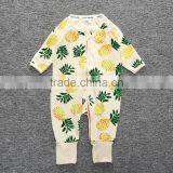 Hot Sale 100% Cotton Pineapple Pattern Onesie Kids Newborn Pajama Romper thumbnail-2