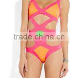 Patchwok High Quality Swimsuit 2015 New Sexy Women HL Bandage Swimwear thumbnail-1