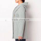 2016 Women Warm Fleece Fabric Full Zip Winter Coat With Hooded Knitted Women Cloth thumbnail-3