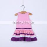 MGOO Latest Design Baby Girl Little Princess Dress Clothes Children Wholesale Black Contrast A Line Dresses CS009 thumbnail-4