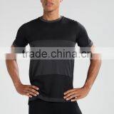 MGOO Custom Men Sport Comfortable Dry Fit T Shirt Two Color Combination Short Sleeve T Shirts thumbnail-3