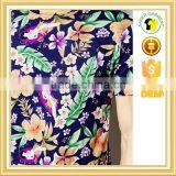 Custom All Over Sublimation Printing Floral t Shirts for Men thumbnail-3