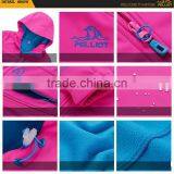 Pure Color Polyester Waterproof Softshell Women's Spring Jacket thumbnail-6