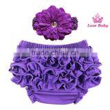 Comfort Toddler Girls Lace Ruffle Shorts Pant 6-18M Bloomers Nappy Cover Tutu Shorts Bottoms LBS5052502 thumbnail-4