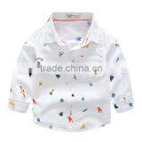 S33414W Boy's Shirts Casual Turn-down Collar Carton Cotton Shirts thumbnail-2