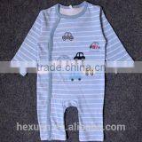 Organic Cotton Long Sleeves Baby Clothes Romper Baby Jumper Wholesale Spring Autumn Infant Boy Striped Long Sleeve thumbnail-2