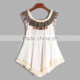 2017 Fashion Design Summer Tassel Women Sleeveless Blouses thumbnail-2