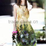 Traditional 100 Silk Super Thin See Through Sleeveless Dress thumbnail-1