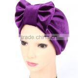 India Arabian Muslim Headscarf Ladies Thin Velvet Activities Bow Bow Fast Selling thumbnail-2