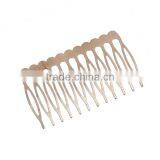 Iron Based Alloy Hair Clips Findings Rectangle Rose Gold 64mm x 39mm thumbnail-1
