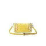 Yellow Ladies Leather Crossbody Bag