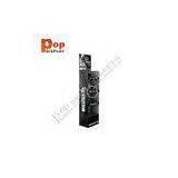 Black Wine Cardboard Display Racks Custom With Three Shelves