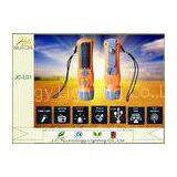 Blue / White 3 AAA Battery Dynamo Solar LED Flashlight With FM / AM Radio