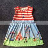New Pattern Summer Frock Designs Girl Party Wear Top For Girls Toddlers Boutique Children Clothing thumbnail-1
