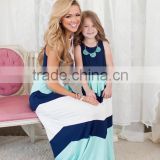 mommy and me maxi dresses strip dresses blue and white long dresses