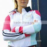 100% Cotton Customized Long Sleeve Polo Shirt for Lady Horse Riding Shirt thumbnail-2