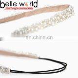 Korean Handmade Wedding Pearl Elastic Headband for Women thumbnail-2