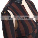 Steampunk Stripped Top-vest With Removable Sleeves thumbnail-3