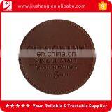 Factory Supply Leather pu Coaster With Debossed Logo thumbnail-1