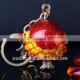 Novel Lovely CRYSTAL KEYCHAIN Crystal Pomegranate Key Chain Crystal Animal Key Ring Bag Accessory 43029