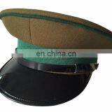 customized high quality good shape of military service peak cap