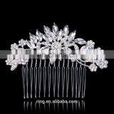 Bridal Wedding Flower Crystal Rhinestone Diamante Hair Clip Comb Pin