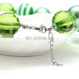 St. Patrick Day Girl Necklace Kids Green Chunky Bubble Beads Necklace Candy Holiday Jewelry Gift thumbnail-4