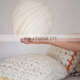 Giant Chunky Hand-knit Thick Merino Wool Roving Yarn for Hand Knitting
