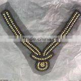0521L High Quality Beaded Neck Trim,beaded Neck Trim for T-shirt,wholesale Beaded Neck Trim thumbnail-4