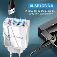 EU/US Plug USB Charger Quick Charge 3.0 For Phone Adapter for Huawei Mate 30 Tablet Portable Wall thumbnail-2