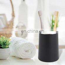 High Quality 4-Pieces Matte Black Plastic Bathroom Accessories thumbnail-4