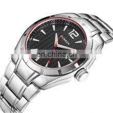 Curren Watch 8103 Fashion Brand Stainless Steel Back Water Resistant Quartz Analog Mens Watch Business Watch Relogio Masculino thumbnail-2