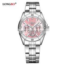 LONGBO 8342 Women Quartz Watches New Fashion Casual Stainless Steel Band Leisure Waterproof Clock