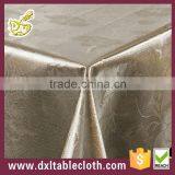 Brown Embossed Hand Embroidery Designs Cheap Thick Wedding Tablecover