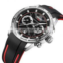 NIBOSI 2537 Montre Luxe Homme Three-Eye Six-Pin Chronometer Quartz Watch With Calendar thumbnail-5