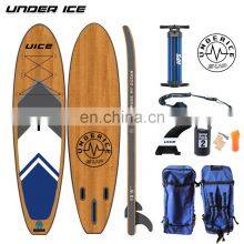 10'/10'6''/11' OEM Popular Wood Design Stand-Up Surfing Paddle Board Inflatable