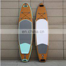 Support Custom 2022 11'' Wood Grain Water Sports Cheap Planche a Pagaie Gonflable Surfboard Safe Paddle Inflatable Paddle Board